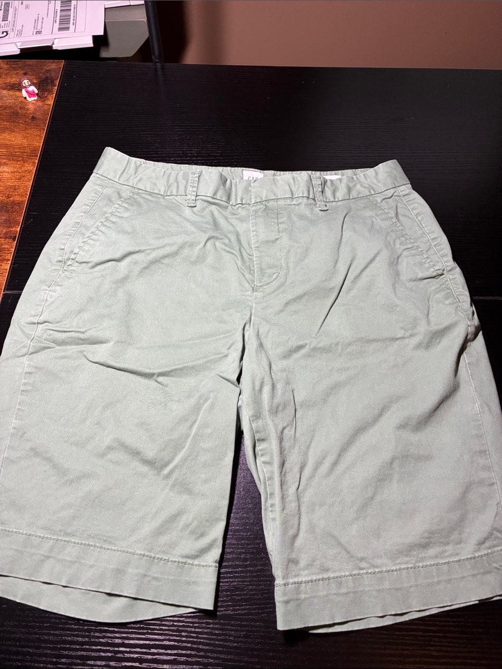 GAP Women's Light Sage Green Bermuda Shorts